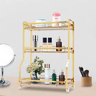 3 Tier Bathroom Countertop Organizer Shelf Rack Gold For Skincare Makeup Perfume