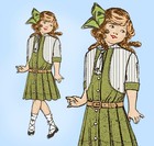 1910s Rare Mccalls Sewing Pattern 4814 Uncut Little Girls Victorian Dress Sz 10