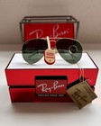 Nos Vintage B l Ray Ban Aviator 58-14 Usa Gold G15 Sunglasses New With Tags