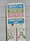 Vintage Martin Senour Paints Napa Metal Advertising Thermometer