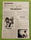  the Contract  Original Movie Press Book 1972  uncut 