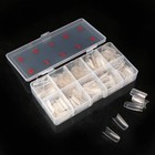 500pcs box Natural French Acrylic False Nail Tips Art 10 Different Sizes Tools