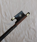 Antique 29  Heavy 54 Gram Mother Of Pearl Ebony Silver Quality Violin Bow Vtg