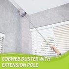 Cobweb Duster With Extension Pole  Spider Web Brush   Ceiling Cleaning Kit  100 