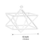 Cvnc Merkaba Star Clear Crystal Singing 6 Inch Pyramid For Sound Healing