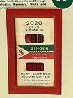 Vintage 1960s Singer Sewing Machine 3 Needles Size 16  15x1  2020 New On Card