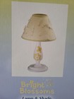 Nojo Bright Blossoms Nursery Lamp   Shade New In The Box yellow white Butterfly 