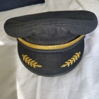Vtg 1990s Delta Air Lines Pilot Captain Hat Bancroft Scrambled Eggs Sz 7 1 4
