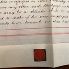 1892 Antique English Mortgage Indenture Vellum Document Trowbridge Cook Mann Wax
