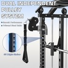 Smith Machine With Weight Stacks 240lbs And Add More Ratio 1 1 Home Gym System