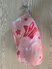 Unisex Pink Gray White Star Pattern Baby Shopping Cart Cover With Straps Pillani