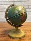 Vintage Tin Litho J  Chein   Co  World Globe Rotating Base 1920 s-1930 s