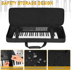 49 Key Keyboard Case Keyboard Gig Bag Case With Adjustable Straps And 6-pocket