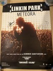 Linkin Park Meteora Autographed Signed 2003 Promo Poster By Full Band