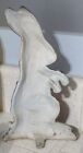 Vintage 12   Cast Iron Bunny Rabbit Door Stop Garden Decoration