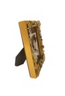 Jewelry Decorated Art Picture Frame Rhinestone Embellished Victorian Vtg