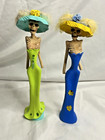 Las Catrinas By Mary Carmen Becerra Handcrafted Day Of The Dead Folk Art Set