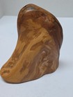  Collectable Souvenir Madrone Burl Wood  sitting  Man paperweight Signed 2013