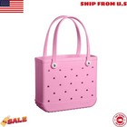 Bogg Bag Baby Bogg Tote Bag - Blowing Pink Bubbles - Beach Hydrangea