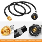 Gassaf 5ft Propane Hose Adapter 1lb To 20lb Converter 5 Feet  1 Pack