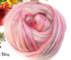 Paradiso- Merino And Silk Blend Combed Top Wool Roving For Spinning Felting 4 Oz