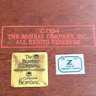 Vintage Bombay   Company 1992 Wood Keepsake Box Felt Lined Brass Hinges 12x9 25 