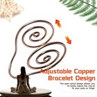 Palm Ring Reiki Spiral Hand Rings 2pcs Without Crystal Gem For Chakra Healing