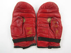 Vtg Everlast Boxing Speed Bag Training Gloves Red 4305 Leather Made In Usa