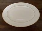 Lenox Golden Sand Dune 8  Round Bowl   13  Oval Platter Set Vintage Made In Usa