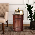 End Table With Storage  Round End Table  Vintage Style  Easy Assemble  One To   