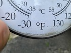 Vintage Conant Custom Brass Hanging Thermometer Vermont Large Dial L l  Bean Vt
