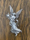Jonette Jewelry - Pewter Angel Star Brooch  pin   free Shipping  