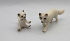 Schleich Arctic Fox   Kit Cub Baby Adult Animal Figures 2010 Retired 14638 14639