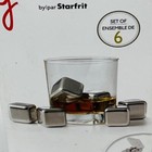 Stainless Steel Ice Cubes Whiskey Soft Drinks Wine 6-1 Inch Cubes - New