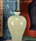 8 8 china Song Dynasty Ru Kiln Porcelain Inscription Zun Bottle Pot Vase Statue