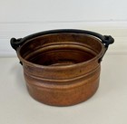 Vtg Hand Hammered Copper Pot With Handle