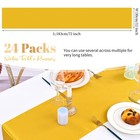 24 Pack 12x72 Inch Gold Satin Table Runner For Wedding Party Banquet Events