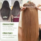 Us One Piece 100  Real Clip In Remy Human Hair Extensions 3 4full Head Highlight