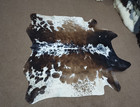 Natural Cowhide Rug    Brown  Black   White Real Cow Skin Premium Leather Hide Rug