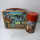 Vintage Gunsmoke Metal Lunchbox Lunch Thermos 1959 Aladdin Matt Dillon