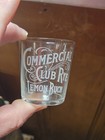 Rare Antique 1900s Commercial Club Rye Lemon Buch Pre Pro Advertising Shot Glass