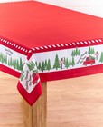 Tree Farm Fabric Christmas Tablecloth Holiday Table Home Decor In 3 Sizes