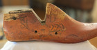Vintage Single Right Only Size 8 5  Wood Shoe Mold Country Primitive