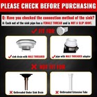 Vivida Flexible Sink Drain Pipe  1-1 2  Expandable 11  To 31 5   White 