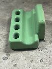 antique  Art Deco Mint Green    jadeite   ceramic Tile Toothbrush Holder