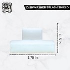 Ha  s Parts 154701001 Dishwasher Splash Shield Guard Seal Kit     2  White