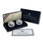 2001 Buffalo Two Coin Silver Dollar Commemorative Coins Us Mint Set W  Box   Coa