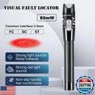 Visual Fault Locator  80km 80mw Fiber Optic Cable Tester Meter Vfl Red Light 