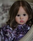 Pretty Toddler Girl 28inch Reborn Baby Doll Kits Rooted Hair Colectibel Toy Gift