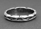 Carolyn Pollack Stamped Sterling Silver Southwest Band Ring size 8 retired new 